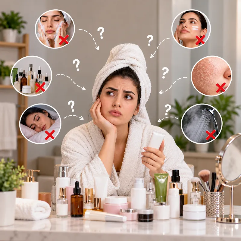 اشتباهات رایج در روتین پوستی و مراقبت نادرست از پوست