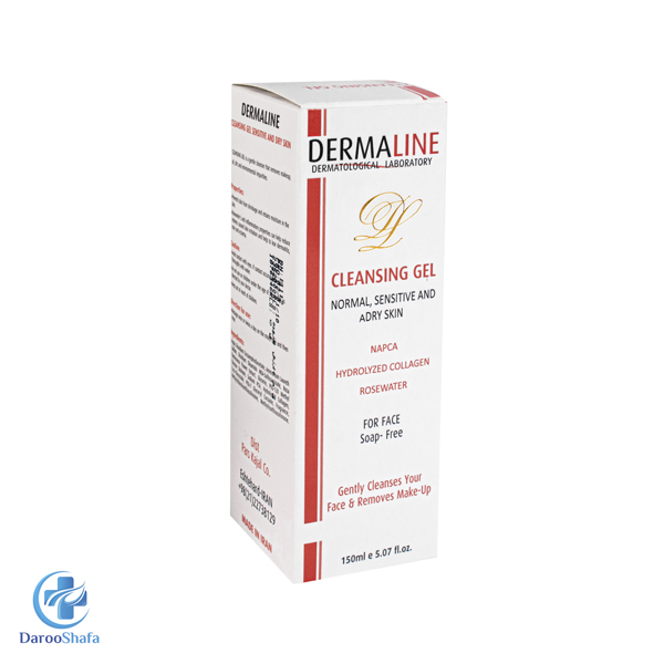 شوینده پوست خشک و حساس درمالاین - Image 3