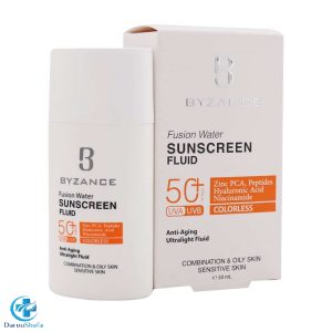 فلوئید ضدآفتاب بی رنگ فیوژن واتر SPF 50 پوست چرب و مختلط
