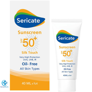کرم ضد آفتاب SPF50 بدون رنگ 40 میل سیلک تاچ سری کیت