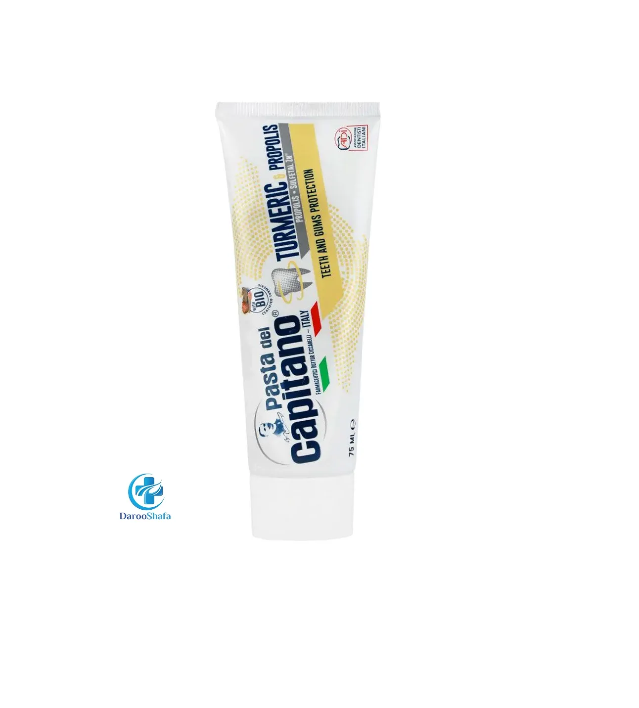 خمیردندان زردچوبه پاستا دل کاپیتانو