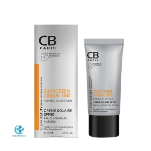 کرم ضد آفتاب پوست نرمال تا خشک SPF50 بی رنگ سی بی