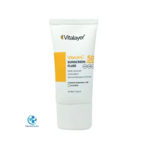 فلوئید ضدآفتاب ویتامین سی +SPF50 بی رنگ ویتالیر