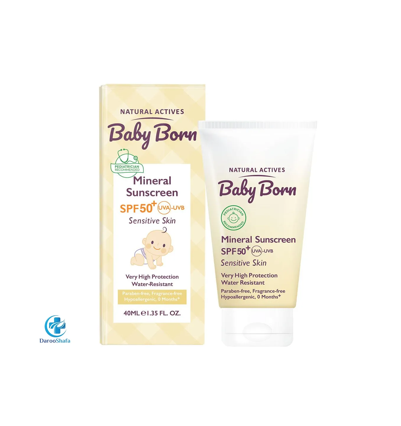 کرم ضد آفتاب کودک +SPF 50 بیبی بورن