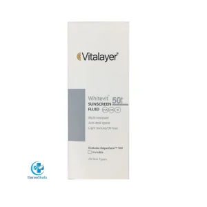 فلوئید ضدآفتاب ضد لک وایت ویت ( بی رنگ ) SPF50 ویتالیر