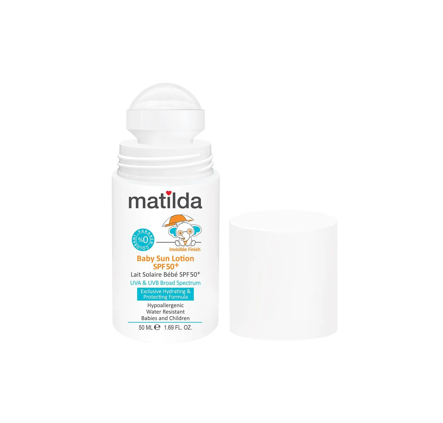 لوسیون ضد آفتاب کودک +SPF 50 ماتیلدا