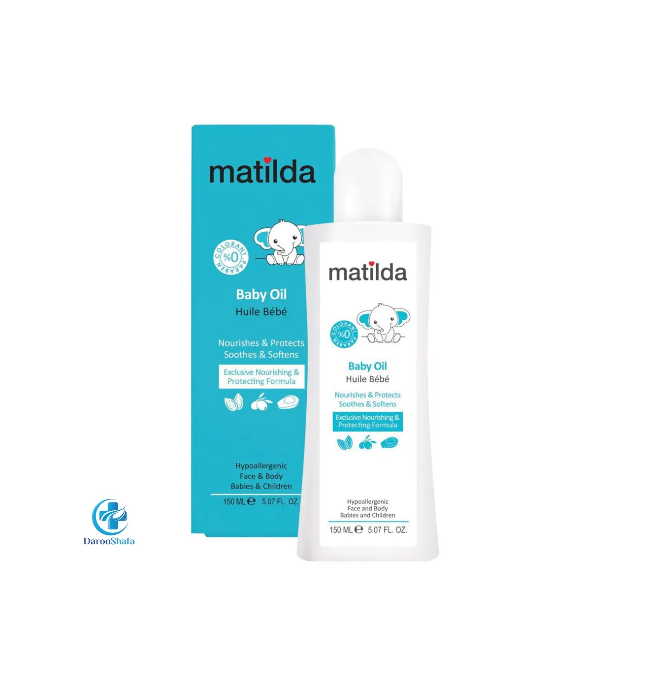 روغن مرطوب کننده و نرم کننده پوست کودک ماتیلدا