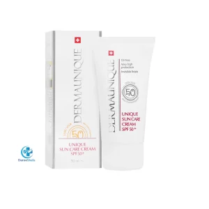 کرم ضد آفتاب بی رنگ +50 SPF درمایونیک