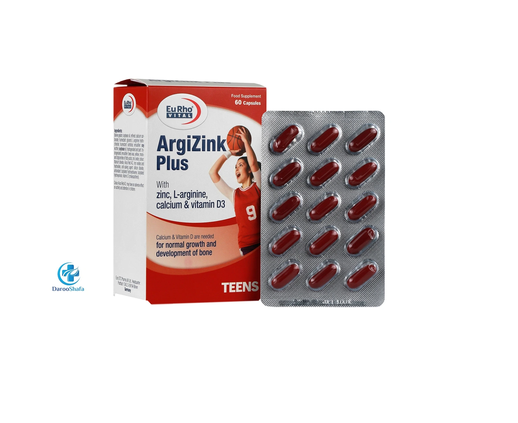 آرژی زینک پلاس 60 عددی یوروویتال