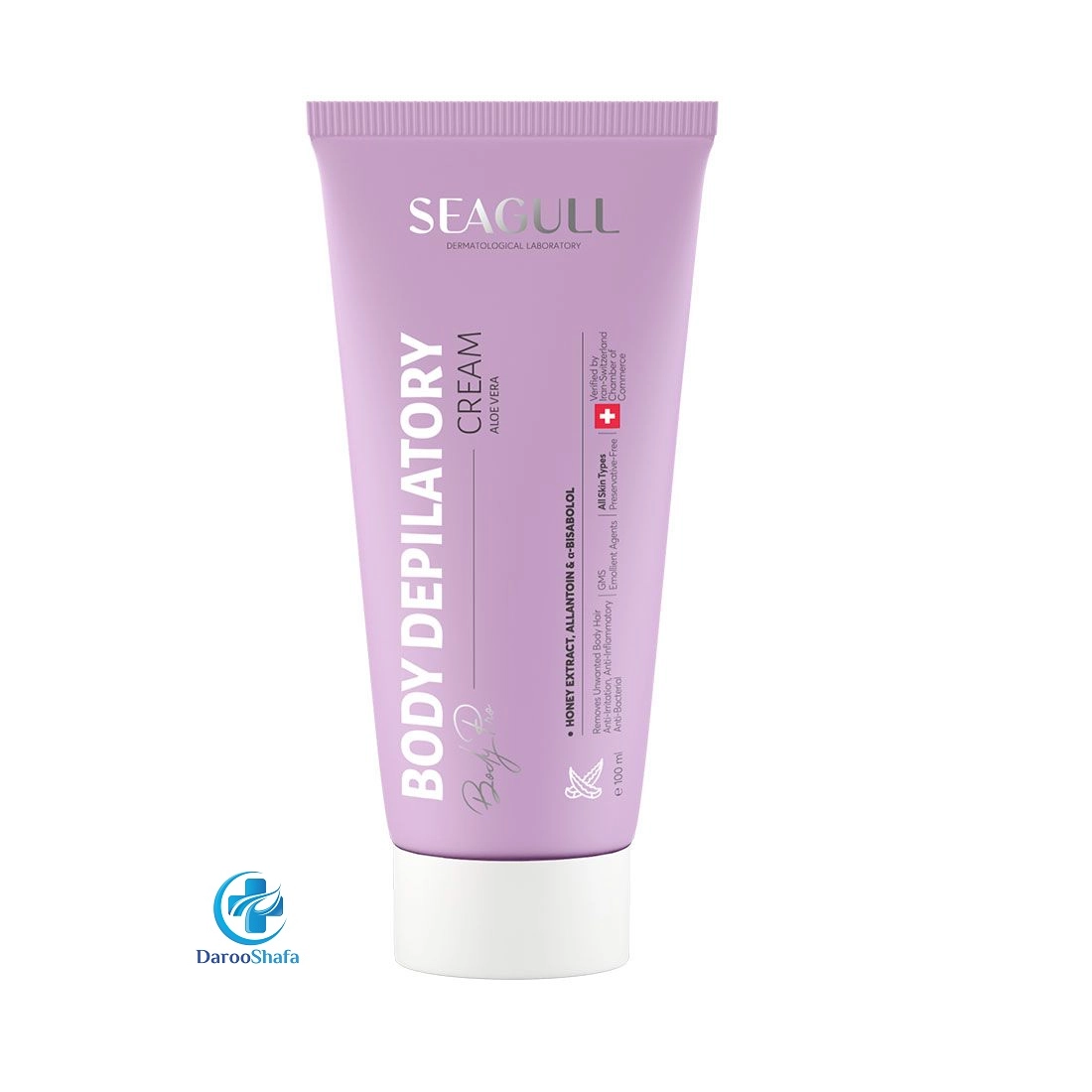 کرم موبر بدن حاوی آلوئه ورا 100میل سی گل