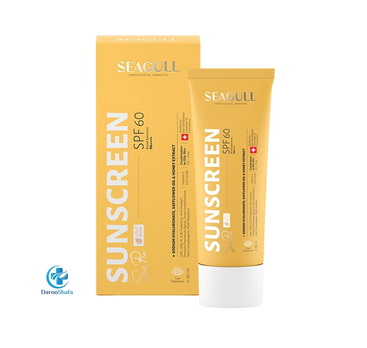 کرم ضد آفتاب بژ روشن SPF60 فاقد چربی 50 میل سی گل - Image 2