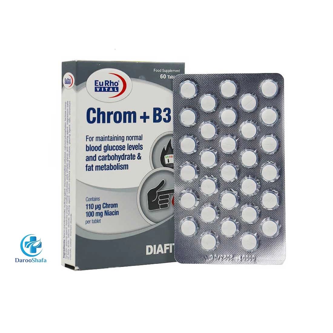 قرص کروم + ویتامین B3 یوروویتال - Image 3