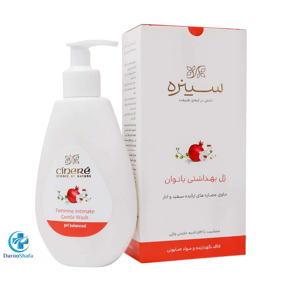 ژل بهداشتی بانوان انار 180 میل سینره
