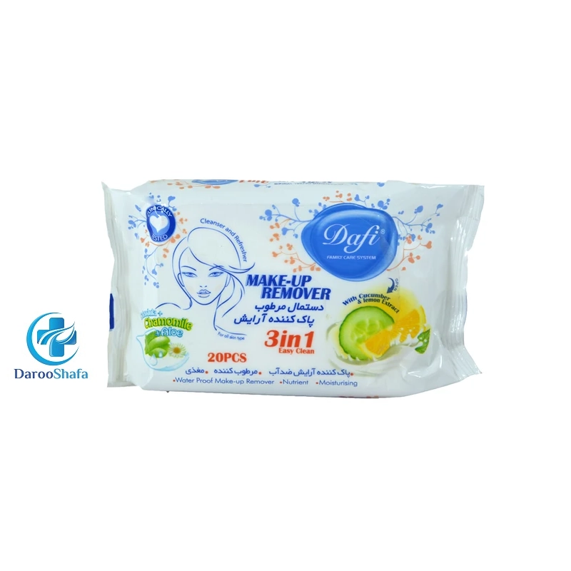 دستمال مرطوب پاک کننده آرایش 3 در 1 دافی - Image 2