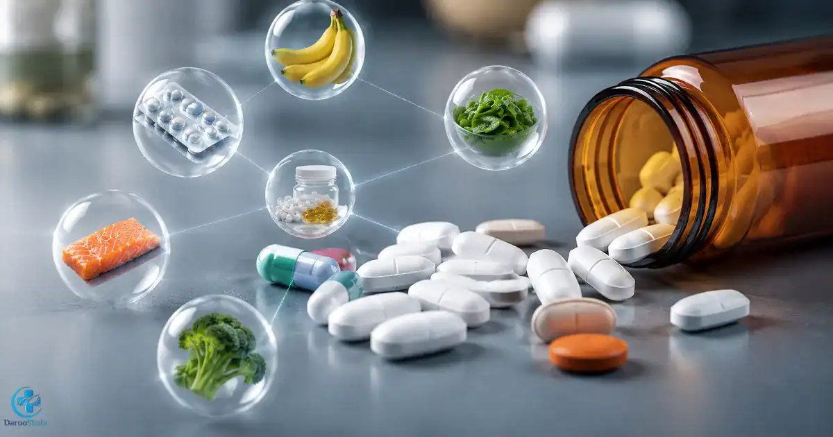 قرص پتاسیم در کنار موز، اسفناج، بروکلی و داروهای مختلف؛ نمونه‌ ای از تداخلات دارویی و غذایی