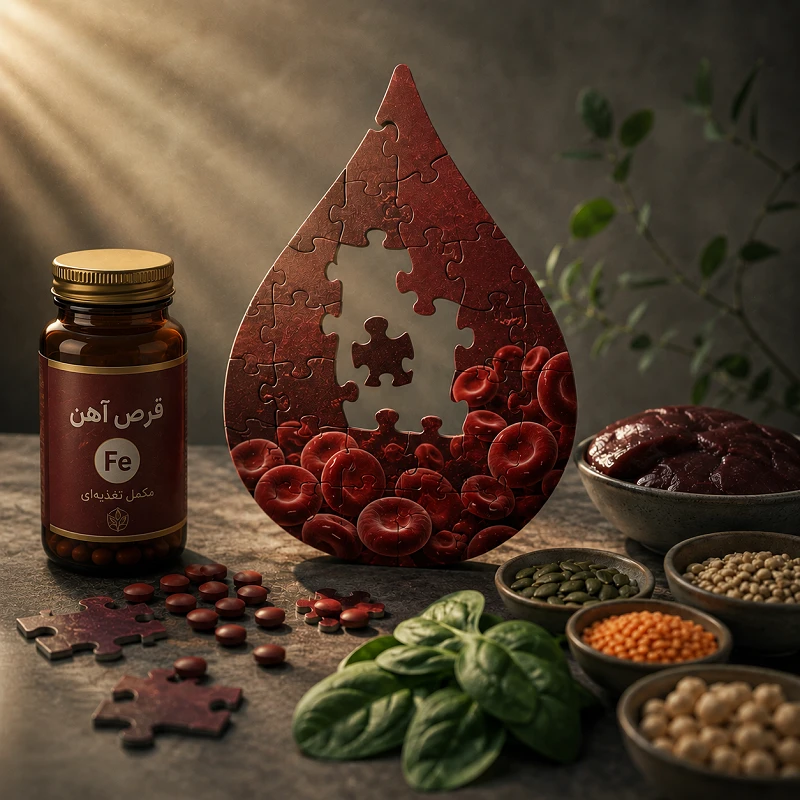زنی با علائم کم‌ خونی در کنار قرص آهن؛ بررسی علت درمان نشدن کم‌ خونی با وجود مصرف مکمل آهن