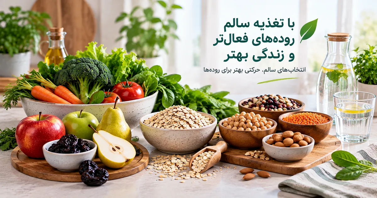 مواد غذایی پرفیبر و مفید برای تنبلی روده و یبوست