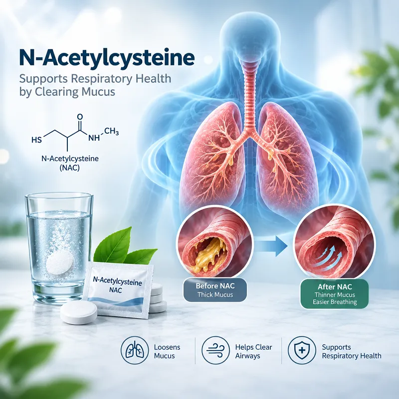 استیل سیستئین برای ریه و خلط و تأثیر NAC بر رقیق شدن ترشحات تنفسی