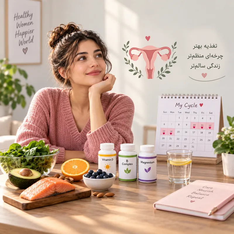چه ویتامینی برای تنظیم پریود خوب است؟ ویتامین D، ویتامین B و منیزیم
