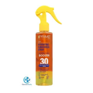 نمای جلو اسپری ضد آفتاب دوفاز SPF 30 پرایم